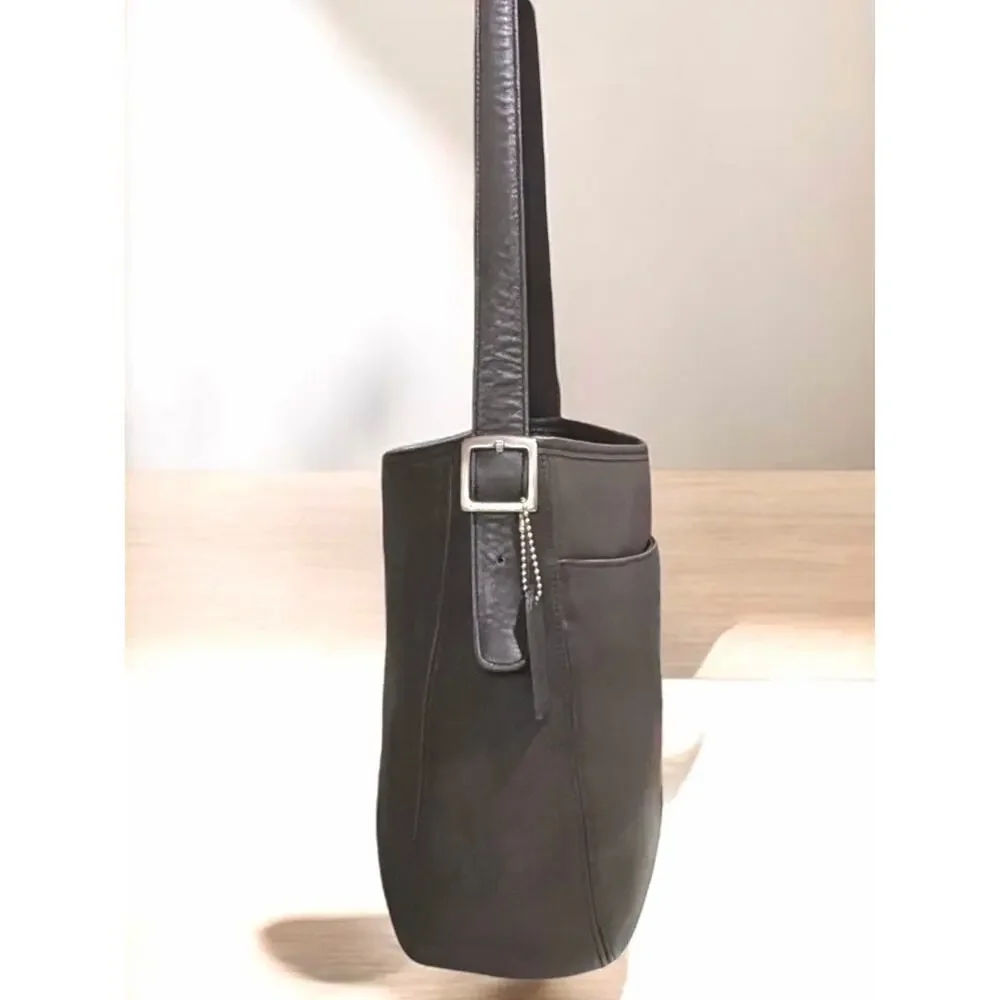 Vintage Coach 6003 Dark Grey Chelsea Hobo Bag